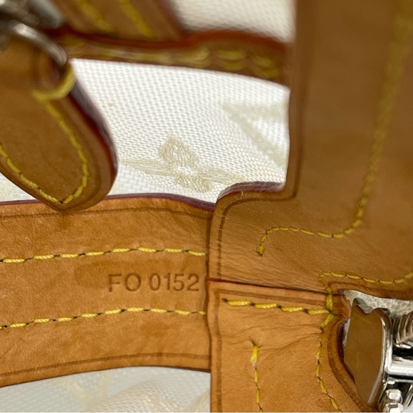 Louis Vuitton Transparent Clear Monogram Embroidered Nylon Mesh Lockit Rare LV - Picture 15 of 16